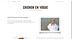 Desktop Screenshot of chignon-en-vogue.com