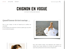 Tablet Screenshot of chignon-en-vogue.com